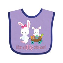 Inktastic I'm a Big Sister Girls Baby Bib