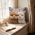 thumbnail image 1 of Cute Quadruped Patterns Cushion Cover Soft Throw Pillowcase Removable And Washable Pillowcase For Sofa And Chair Ideal Choice For Summer Sofa And Bedroom Decor, 1 of 6