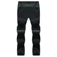 thumbnail image 5 of Fengqque Men's Plush Thick Assault Winter Pants Fleece Lined Ski Snow Pants Water Resistant Zip Pockets Outdoor Pants Army Green 8(L), 5 of 5
