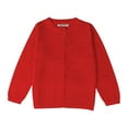 thumbnail image 2 of Colorful Solid Knitted Cardigan Sweater Top Coat For Toddler Boys Girls Kids Wear, 2 of 8