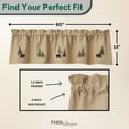 thumbnail image 3 of Park Designs Black Bear Embroidered Lined Valance 14"L, 3 of 5