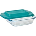 thumbnail image 5 of Servappetit Small Rectangular Baking Dish with Insulated Bag and Plastic Lid - Glass - Teal, 5 of 5