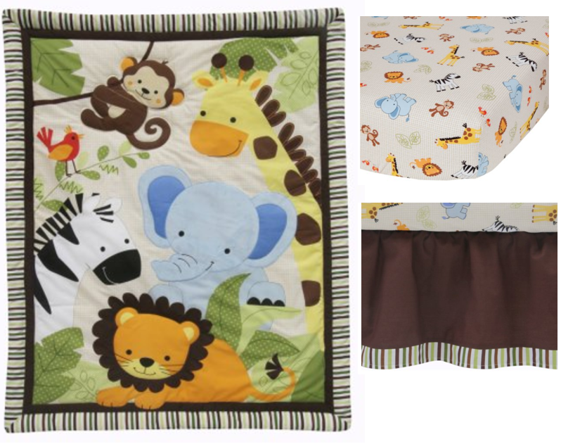 Lambs & Ivy Bedtime Originals, Jungle Buddies 3 Piece Crib Bedding Set, Brown - image 5 of 5