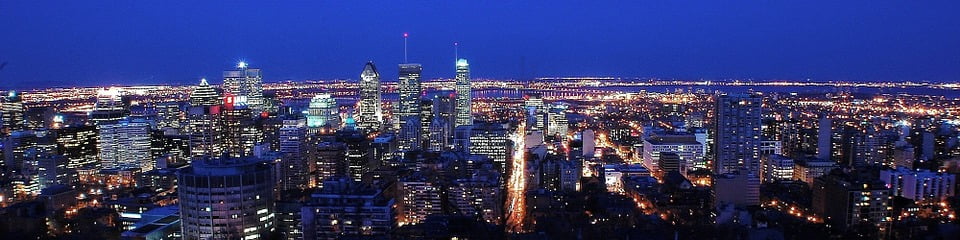 Cityscape Panorama City Skyline Montreal Canada-12 Inch BY ...
