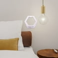 thumbnail image 6 of EXHUMKY White Floating Shelf for Bedroom Decor, PVC Wood Composite, 1 Set Wall Mounted Storage Display, 6 of 8