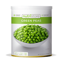 Nutristore Freeze Dried Green Peas | 40 Servings | 18 OZ | 25 Year Shelf Life | Amazing Taste | Healthy Snack | Emergency and Survival Food