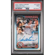 Graded 2024 Topps Chrome Chrome Legends Autographs Auto Hideki Matsui #CLAHM /50 PSA 9 Baseball Card