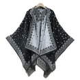thumbnail image 2 of Women's Beautiful Retro Style Poncho Capes Boho Shawl Wraps Ruana Printed Tassel Cardigan Scarf for Spring Winter, 2 of 5