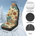 thumbnail image 5 of Binienty Fluffy Car Seat Covers 2 PC Bohemian Mandala Auto Front Seat Pad Soft Cozy Plush Car Bucket Covers Fuzzy Auto Interior Decor Accessories for Women Girly, 5 of 8