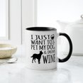 thumbnail image 4 of CafePress - DRINK WINE AND PET DOG Mugs - 11 oz Ceramic Mug - Novelty Coffee Tea Cup, 4 of 4