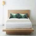 thumbnail image 6 of Yayeee Pillowcase Standard Size Set of 2 Satin Wrinkle Resistant Pillow Case, Green Forest, 6 of 7