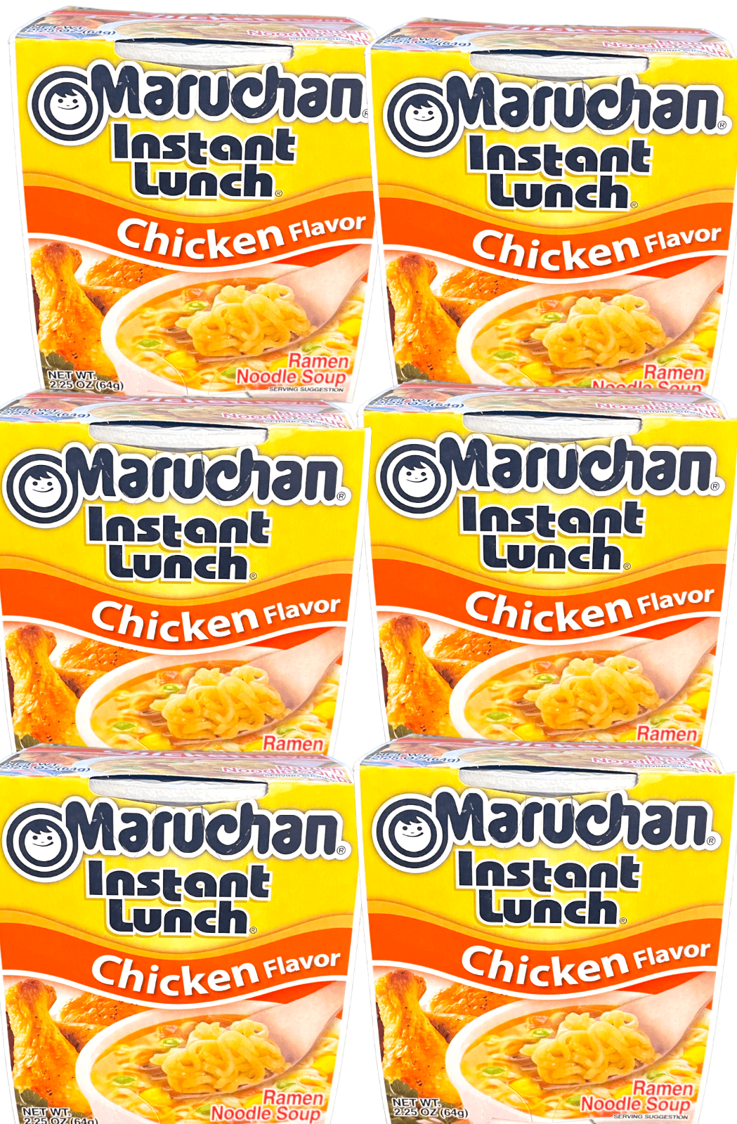 Maruchan Ramen Noodle Soup Instant Lunch Chicken Flavor 2.25 oz Pack of 6