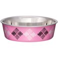 thumbnail image 1 of Bella Bowl Designer-Small-Argyle - Pink, 1 of 1