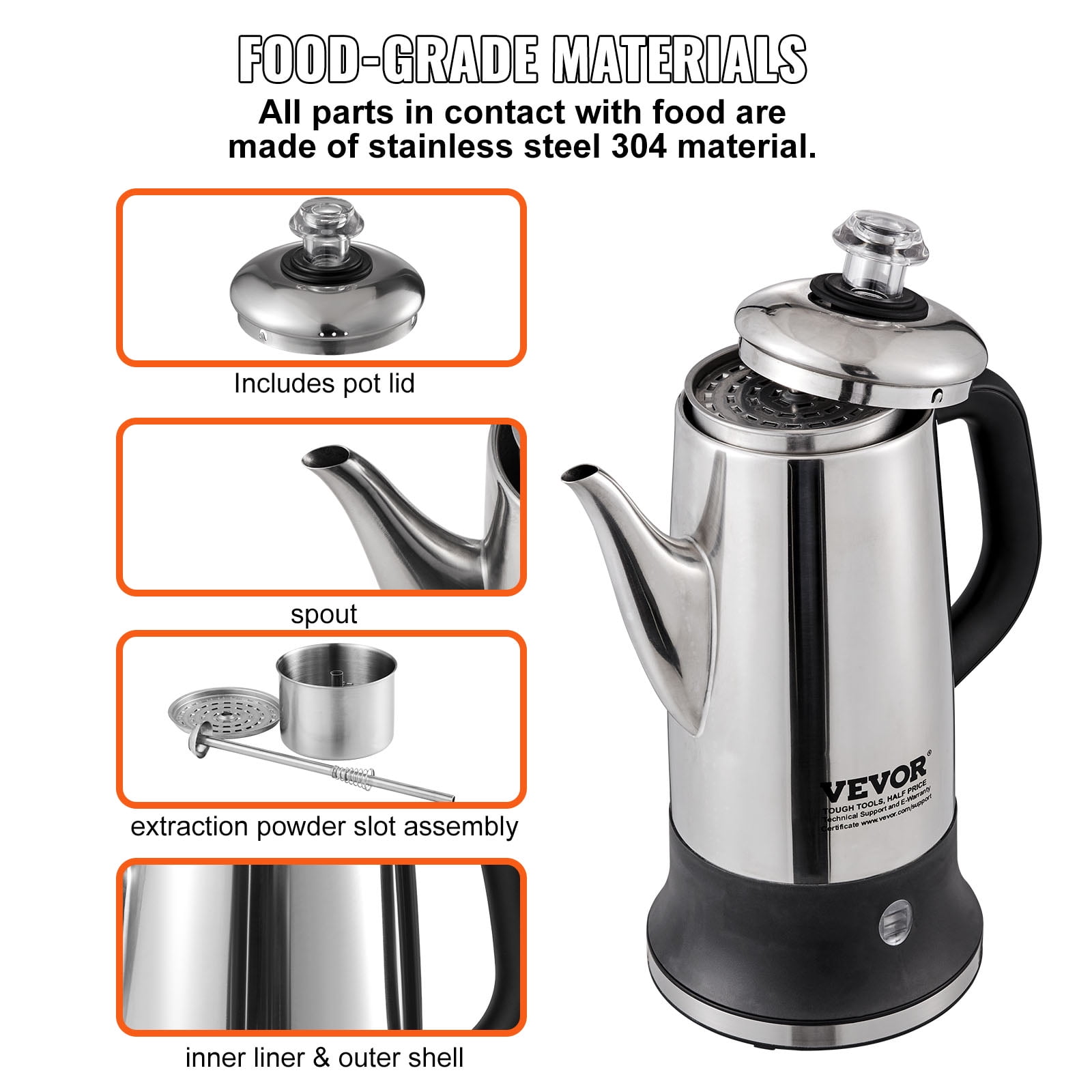 Glass percolator coffee pot sale