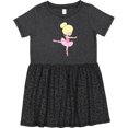 thumbnail image 3 of Inktastic Ballerina, Ballet Girl, Ballet Dance, Blonde Hair Girls Toddler Dress, 3 of 5