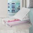 thumbnail image 3 of Sterilite Boîte Ultra™ Sous-le-lit 62 litres avec Roulettes - Rose, 3 of 9
