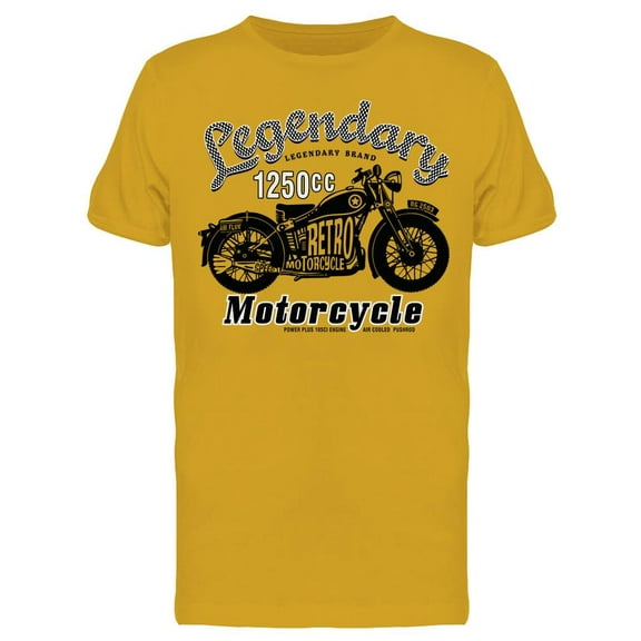 Legendary 1250cc Motorcycle T-Shirt Men -Image by Shutterstock, Male Large
