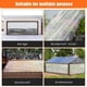 thumbnail image 2 of 3X Lonas Impermeables Transparentes de 8X10 Pies, Cubierta Resistente una la Lluvia para JardíN Al Aire Libre, Lona de Vinilo Transparente con Ojales, 2 of 4