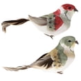 thumbnail image 1 of 2 Pieces Artificial Realistic Birds Figures Outdo Home Decoration, 1 of 8