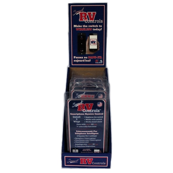 RV Intelligence Présentoir de Point de Vente RVI04RC01P Télécommande Multifonction Pièces Dispay; Lot de 5