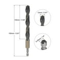 thumbnail image 2 of Uxcell High Speed Steel Twist Drill Bit, 12mm Drilling Dia. with 1/4 Inch Hex Shank 150mm Length, 2 of 4
