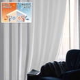 thumbnail image 5 of Grey Vertical Striped Blackout Curtains for Bedroom/Living Room, Pinch Pleated Black Out Curtains, White Modern Simple Geometric Room Darkening Window Drapes with Hooks 2 Panels, 59"x70", 5 of 8