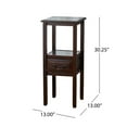 thumbnail image 6 of Christopher Knight Home Rivera Acacia Wood Accent Table by  Brown Mahogany Mahogany Finish, 6 of 6