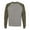 Nickel Heather/ Forest Camo, variant on Independent Trading Co. Unisex Special Blend Raglan Sweatshirt Size up to 3XL