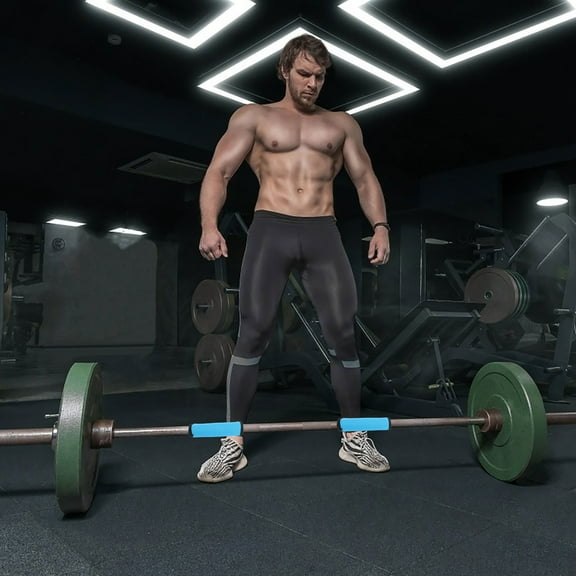 Soimiss 2Pcs Anti Slip Barbell Sleeve Pads Detachable for Horizontal Bars and Weight Lifting Gear