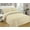 Beige, variant on Bedspread Coverlet 3 Pcs Set Oversized 100 x 106 Queen Size Mint Color Floral Pattern