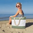 thumbnail image 5 of oscaurt Beach Bag Waterproof Tote Bag for Women Large Travel Bag Personalized Weekender Bag with Zipper Vacation Essentials Gifts for Women Mom Friend, 5 of 8