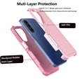 thumbnail image 3 of For Galaxy A17 5G 2025 Case ,Sturdy Phone Case for Galaxy A17 6.7 inch ,Tiflook Shockproof Protection Heavy Duty Armor Hard Plastic & Rubber Rugged Bumper 2-in-1 Case Cover ( Pink ), 3 of 6