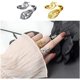 thumbnail image 5 of 2 Piezas de Bucle de Tejer Ajustable, Bucle de Gancho de Tejer, Anillo de Metal con Dedo Abierto en Forma de Pavo Real, Guía de Hilo, Soporte para Dedo para Tejer, Dedal para Accesorios de Manualidade, 5 of 5