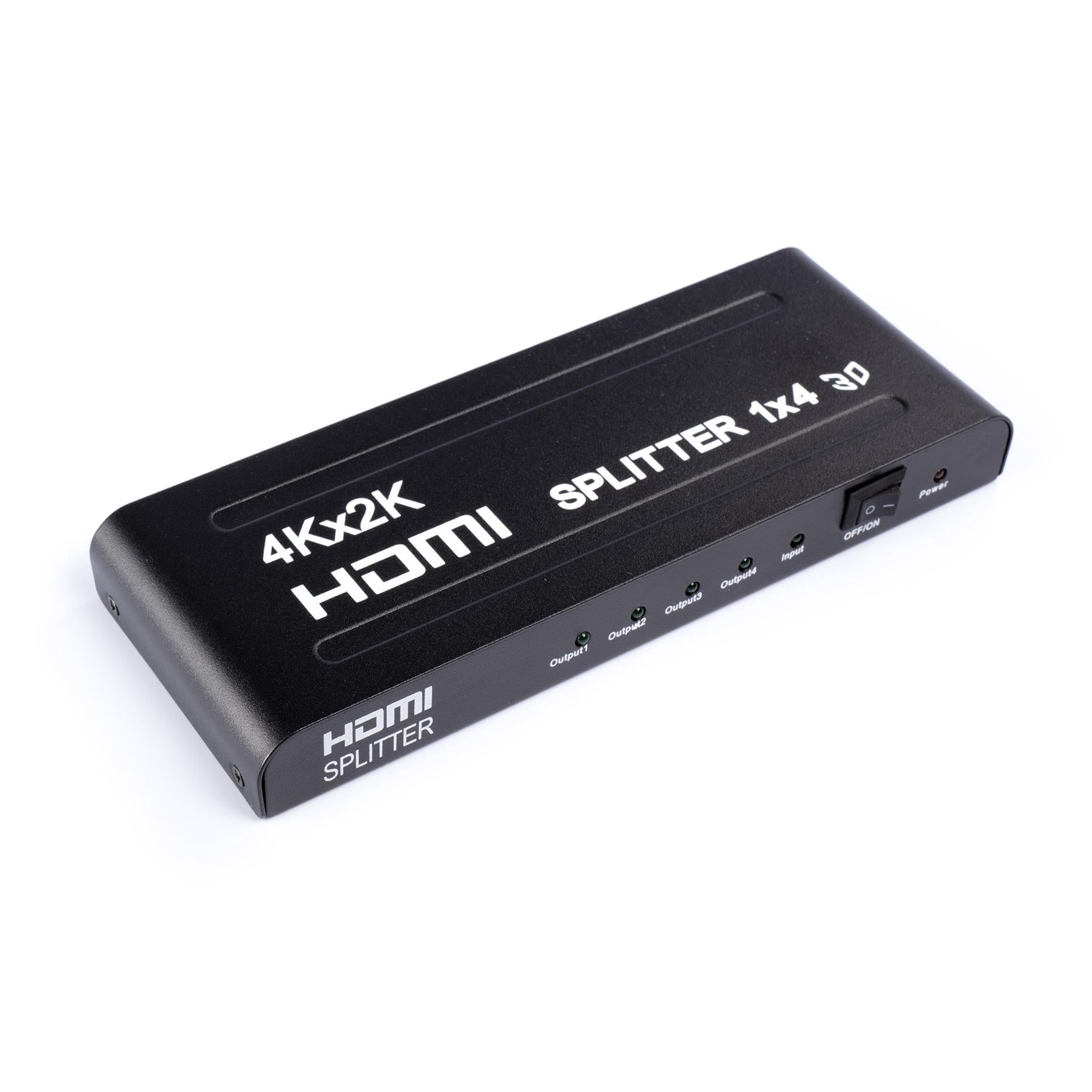 THE CIMPLE CO - HD 1080P HDMI Splitter with High Speed HDMI Cable - 4 Port 1x4 2K, 4K, 3D