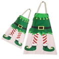 thumbnail image 1 of Parent Children the Family Kitchen Christmas Print Linen Family Aprons 2PC, 1 of 4