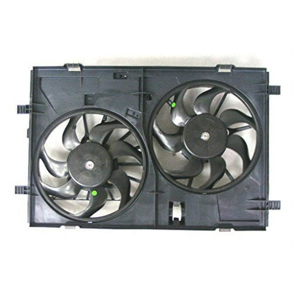 Dual Radiator and Condenser Fan Assembly - Pacific Best Inc. Fit/For FO3115179 07-09 Lincoln MKZ