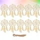thumbnail image 2 of 20 piezas de red atrapasueños para decoración del hogar, colgante de madera, adornos creativos de pared, atrapasueños (beige, sexto patrón), 2 of 7
