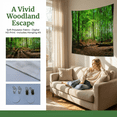 thumbnail image 3 of Goodbath Forest Tapestry, Nature Woodland Tree Tapestry Wall Hanging for Bedroom Living Room Dorm Home Décor,90"x70",Green, 3 of 11