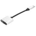 thumbnail image 2 of 2 in 1 Earphone Type-C Audio Adapter Aluminium Alloy Charging Cable ConverterSilver, 2 of 8
