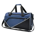 thumbnail image 3 of Bolsa deportiva para gimnasio, bolsa de viaje, bolsa de lona para artículos de tocador, bolso de hombro de moda con Azul marino, 3 of 9