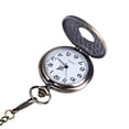 thumbnail image 1 of MKHSQHDG Today's Deals Personalized Pattern Steampunk Vintage Quartz Roman Numerals Pocket Watch, 1 of 4