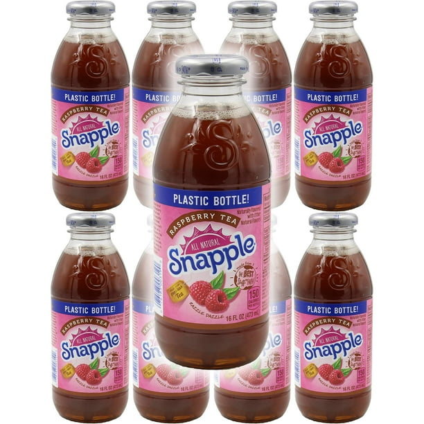Snapple Raspberry Iced Tea, 16oz Bottle (Pack of 8, Total of 128 Fl Oz