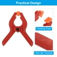 thumbnail image 4 of Uxcell 2 Inch Spring Clamps, 8 Pack Plastic Flexible Anti Slip Strong Clips, Red, 4 of 7