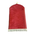 thumbnail image 2 of DOLITY Portable Prayer Rug Blanket 65Cmx110cm Foldable Prayer Mat for Wedding Hajj Home Red, 2 of 9