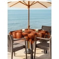 thumbnail image 2 of Outdoor Tablecloth with Umbrella Hole and Zipper, Basketball Square Table Cloth 54x54 Inch Waterproof Tablecloth, Sports Brown Basketball Picnic Table Cover for Patio Camping, 2 of 7