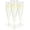 Silver Glitter, variant on Plastic Champagne Flutes Disposable - 10 Pack | Silver Glitter Plastic Champagne Glasses for Parties | Glitter Clear Plastic Cups | Plastic Toasting Glasses | Mimosa Glasses