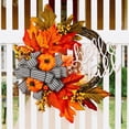 thumbnail image 2 of Corona Calabaza Con Hoja Arce Girasol Y (B), 2 of 9