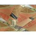 thumbnail image 3 of Ambesonne Abstract Modern Art Quilted Coverlet 2 Pcs, Geometric Print, Twin Size, Burnt Sienna Cocoa and White, 3 of 4