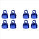 thumbnail image 1 of 8 Piezas de Tapas de Choque de AleacióN Mecanizadas, Arandelas Inferiores de Vejiga de Choque, Bolas de Pivote para Slash 2WD 4WD, Azul, 1 of 5