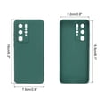 thumbnail image 2 of Phone Case for 6.3"x2.9"x0.43" Cell Phones TPU Silicone Full Body Protective Cover Case for Men Women, Green, 2 of 6